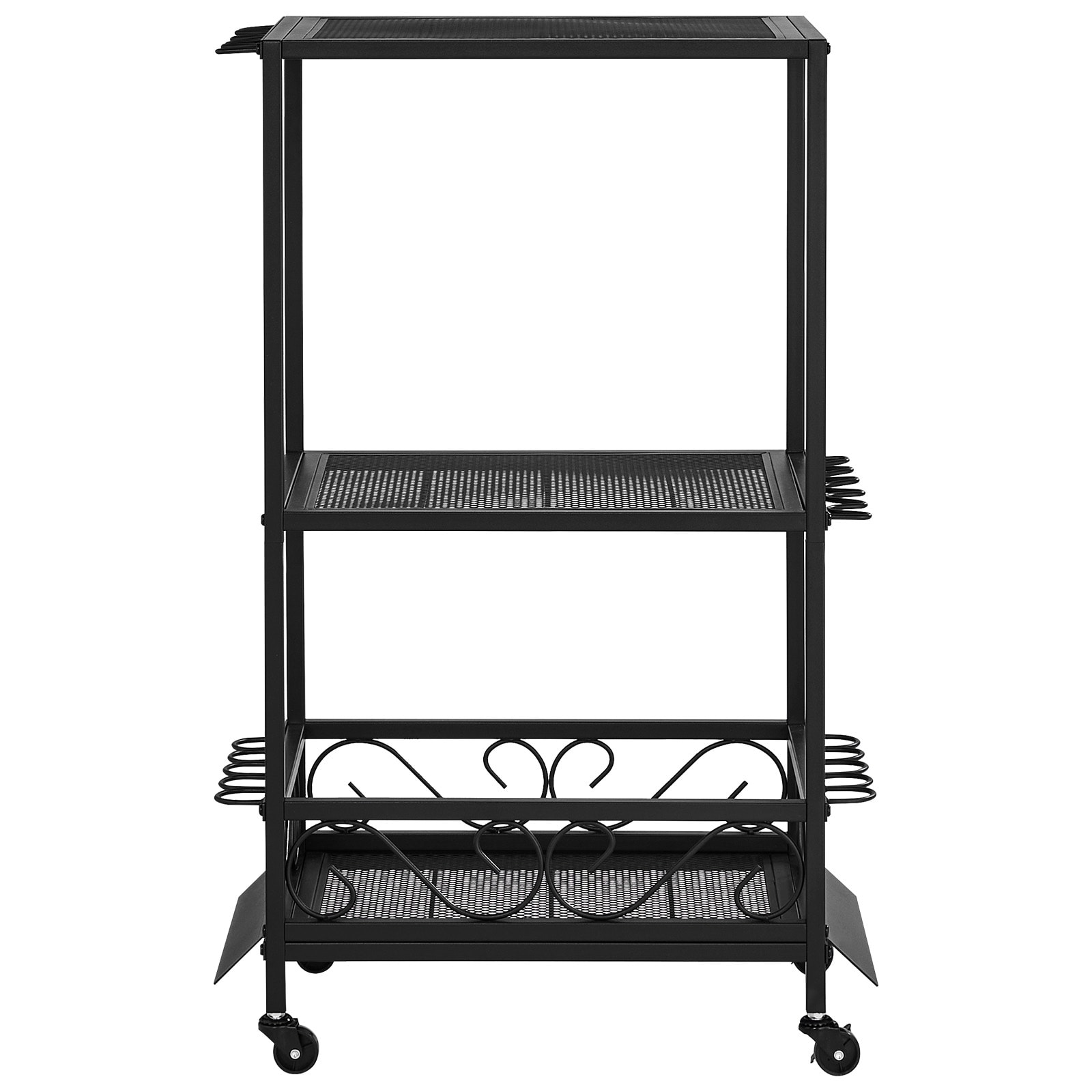 Fishing Rod Holder Storage Rack Cart With Wheels For Garage_voghion.com
